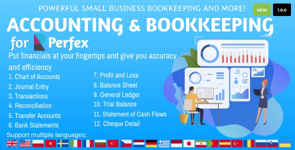 Accounting and Bookkeeping for Perfex CRM v1.0.0 – Addon