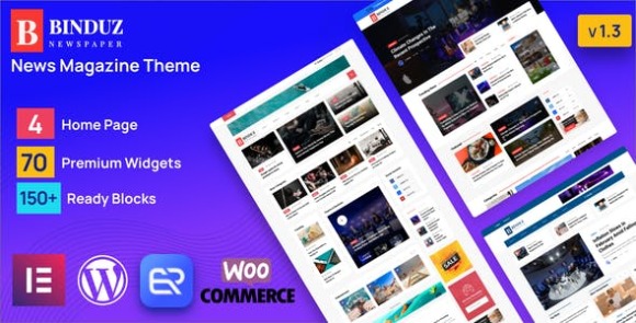 Binduz v1.3 – WordPress News Magazine Theme Free