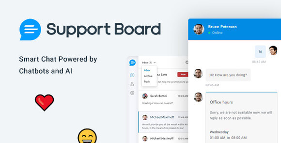 Chat v3.8.3 Nulled – Support Board – Chat – AI Chatbot – PHP Script