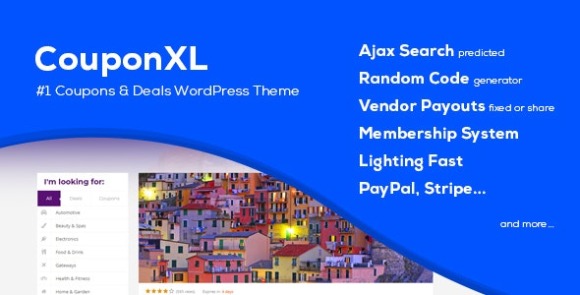 CouponXL v4.3.2 – Coupons, Deals & Discounts WP Theme Free