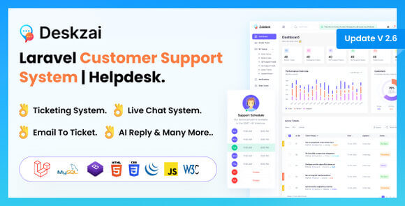 Deskzai v2.7 Nulled – Customer Support System, Helpdesk, Support Ticket Script