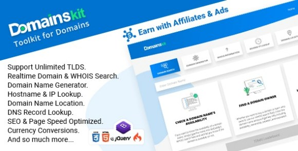 DomainsKit v2.8 Nulled – Toolkit for Domains PHP Script
