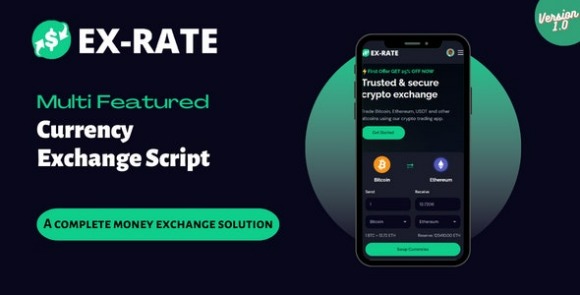 EX-RATE v1.0 Nulled – A Complete Money Exchange Solution PHP Script