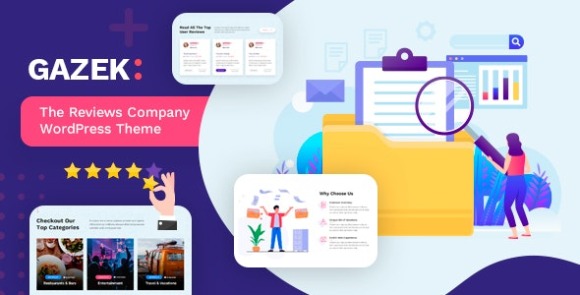 Gazek v1.3.3 – Review & Membership WordPress Theme Free