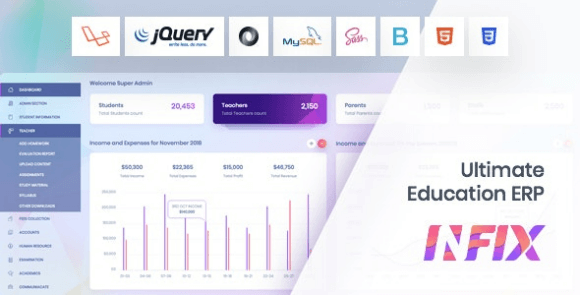 InfixEdu School v6.8.3 Nulled – School Management System Software
