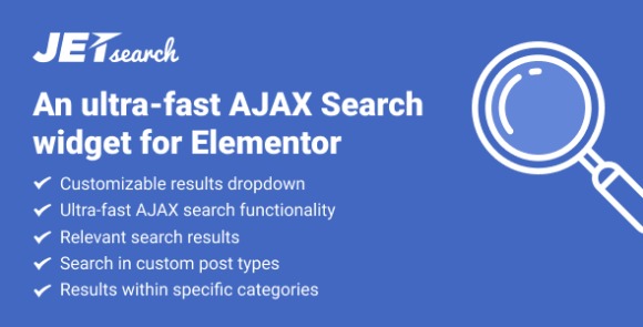 JetSearch v3.5.13 – An ultra-fast AJAX Search Widget for Elementor Addon