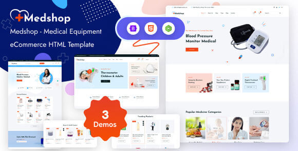 Medshop – Health & Medical eCommerce HTML Template