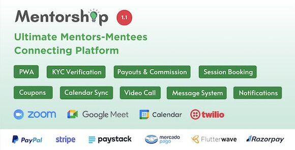 Mentorship v1.3 Nulled – Ultimate Mentors Mentees Connecting Platform PHP Script