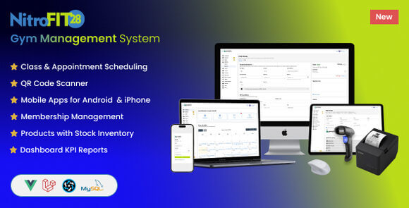 NitroFIT28 v5.6.4 – Fitness & Gym Management System PHP Script