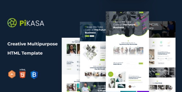 Pikasa v1.0 – Creative Multipurpose HTML Template Free