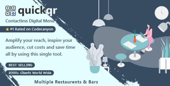 QuickQR v2.4 Nulled – QR Menu Maker SaaS – Contactless QR Code Restaurant Menu – Laravel CMS Script