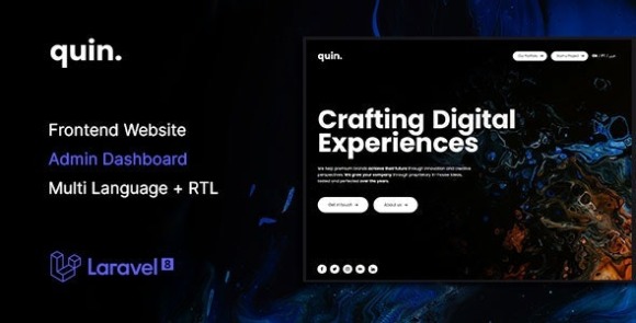 Quin v2.0 – Multipurpose Website CMS & Creative Agency Management System PHP Script