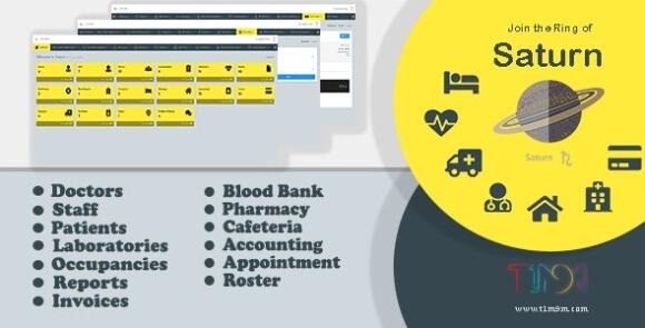Saturn v3.01 – Hospital Management System PHP Script