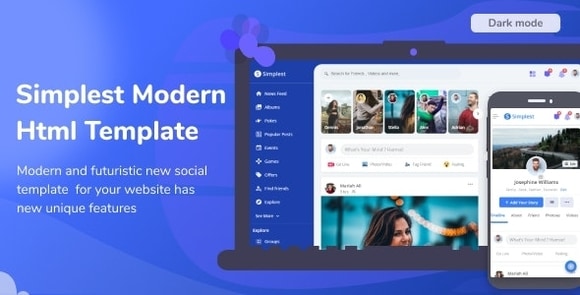 Simplest – Online Community HTML Template v1.0 – Responsive Theme