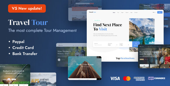 Travel Tour v5.3.0 – Travel Booking WordPress Theme