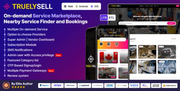 TruelySell v2.4.4 Nulled – On Demand Service Marketplace & Handyman Marketplace Software | UrbanClap Clone Script
