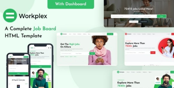 Workplex v1.1 – Job Board HTML Template Free
