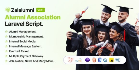 Zaialumni v3.1 – Alumni Association Laravel Script