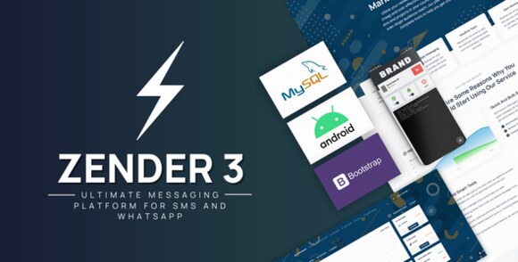 Zender v3.9 – WhatsApp and SMS Messaging Platform and use Android as SMS Gateways (SaaS) PHP Script